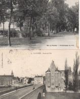 Lot 2 CPA La Flèche : Promenade Du Pré + Entrée De Ville - La Fleche