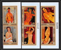 Manama - 3159x N° 425/430 B Modigliani Peinture Tableaux Paintings Nu Non Dentelé Imperf - Naakt