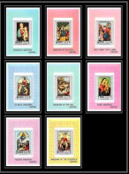 Manama - 3148/ N° 368 A/H Peinture Tableaux Christams 1970 Paintings RAPHAEL Deluxe Miniature Sheets ** MNH  - Religione