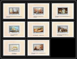 Manama - 3146/ N° 673/680 Peinture Tableaux Paintings Sailing Ships Bateaux Ship Deluxe Miniature Sheets ** MNH  - Ships