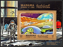 Manama - 3125b Bloc N°63 A Apollo 13 Moon Base Exploration Espace (space) ** MNH 1970 - Asie