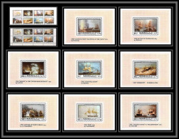 Manama - 3146Z/ N° 673/680 A/B Peinture Tableaux Paintings Sailing Ships Bateaux Ship + Deluxe Miniature Sheets ** MNH  - Andere & Zonder Classificatie