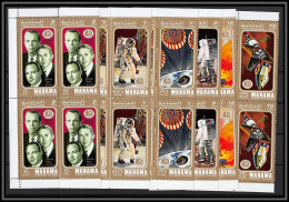 Manama - 3118b/ N° 412/417 Apollo 14 Space Missions Espace (space) Bloc 4 ** MNH  - Asie