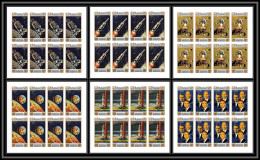 Manama - 3126z N° 578 / 583 B Espace (space) APOLLO 15 Expériments On The Moon Non Dentelé Imperf MNH ** Feuille Sheets - Asie