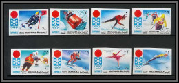 Manama - 3084/ N° 562/569 B Jeux Olympiques (olympic Games) Sapporo 1972 Non Dentelé Imperf ** MNH Hockey Skating Ski - Winter 1972: Sapporo