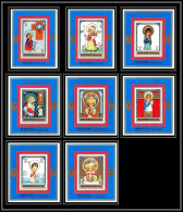Manama - 3087a/ N° 609/616 Deluxe Miniature Sheets Chistmas Enfant Child 1971 Enfant Jesus ** MNH  - Andere & Zonder Classificatie