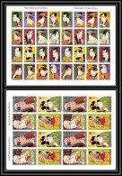 Manama - 3074z/ N° 698/714 B Tableaux Paintings Toshusai Sharaku Japan Japaon ** MNH Non Dentelé Imperf Feuille Sheets - Manama