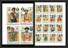 Manama - 3070/ N° 465/484 B Scout Jamboree Asagiri 1971 Japan Scouting Scouts Non Dentelé Imperf ** MNH - Ongebruikt