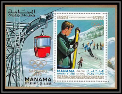 Manama - 3053/ Bloc N° 90 A Ski Jeux Olympiques (olympic Games) Sappro 72 Japon Japan ** MNH - Winter 1972: Sapporo