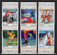 Manama - 3051z/ N° 354/359 A Jeux Olympiques (olympic Games) Sappro 72 ** MNH Bob Hockey Ski Jumping Skating -  - Manama