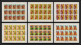 Manama - 3060/ N°262/267 A Football Soccer World Championship Mexico 1970 ** MNH Feuille Complete (sheet) - Manama