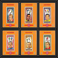 Manama - 3049/ N° 718/723 Football Soccer) Famous Footbal Players ** MNH Deluxe Miniature Sheets Law Pelé Seeler Moore - Autres & Non Classés