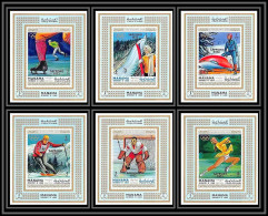 Manama - 3051/ N° 354/359 A Deluxe Miniature Sheets Jeux Olympiques (olympic Games) Sapporo 72 ** MNH Bob Hockey Ski - Winter 1972: Sapporo