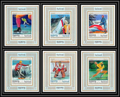 Manama - 3051/ N° 354/359 A Deluxe Miniature Sheets Jeux Olympiques (olympic Games) Sapporo 72 ** MNH Bob Hockey Ski - Manama