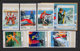 Manama - 3053a/ N° 354/359 A + BLOC 90 A Jeux Olympiques (olympic Games) Sappro 72 ** MNH Bob Hockey Ski - Manama