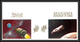 Manama - 2963/ N°117/119 B Vostok Apollo Non Dentelé Imperf Espace (space) PRINTING PROOF Neuf ** MNH - Asie