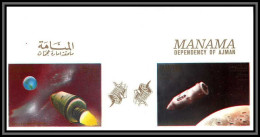 Manama - 2963/ N°117/119 B Vostok Apollo Non Dentelé Imperf Espace (space) PRINTING PROOF Neuf ** MNH - Adschman