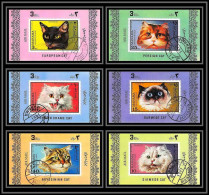 Manama - 3001/ N° 585/590 Deluxe Miniature Sheets Chats (chat Cat Persian Siamese Cats) - Domestic Cats