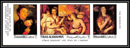 Ras Al Khaima - 509c/ N° 368 / 370 / 372 B Peinture Tableaux Paintings Titian Venus Vedramin Non Dentelé Imperf ** MNH - Ras Al-Khaima