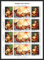 Ras Al Khaima - 507z/ N° 369/371/373 B Carton Proof Tiepolo Tableau (Painting) Neuf ** MNH Feuille Sheet Non Dentelé  - Ras Al-Khaima