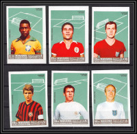 Manama - 5056a N°A 106 A/F Football Soccer Eusebio Rivera Pelé Charlton Beckenbauer Neuf ** MNH Non Dentelé Imperf 1968 - Manama