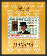 Manama - 5047c/ N°D 36 A 1969 Dibiasi Deluxe Miniature Sheet OVERPRINT MUNICH Jeux Olympiques Olympics 1972 Neuf ** MNH  - Manama