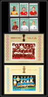 Manama - 5056b N°A 106 A/F A/B 10B Football Soccer Eusebio Rivera Pelé Charlton Beckenbauer ** MNH Non Dentelé Imperf  - Manama