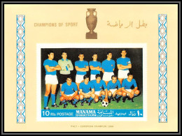 Manama - 5032/ N°A 10 B Italy European Champion 1970 Italia Football Team Soccer Neuf ** MNH Non Dentelé Imperf - Otros & Sin Clasificación