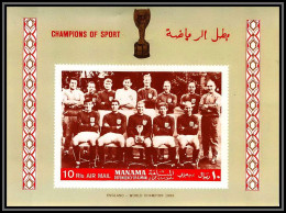 Manama - 5031/ N°B 10 B England National Football Team 1966 Football Soccer Neuf ** MNH Non Dentelé Imperf - Manama