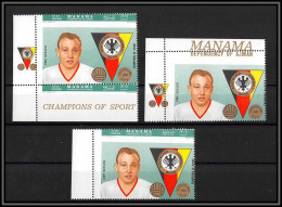 Manama - 5029/ N°143 A Uwe Seeler Perf Error Piquage Déplacé German Football Soccer Neuf ** MNH - Manama