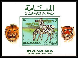 Manama - 5009/ N° A 34 Zèbre Zebra Animaux Animals ** MNH Non Dentelé Imperf - Manama