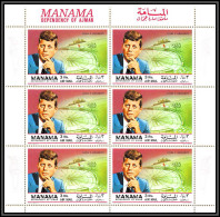 Manama - 5004/ N°202 A Kennedy 1969 Feuille Complete (sheet) Neuf ** MNH - Kennedy (John F.)