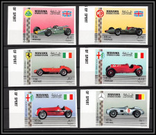 Manama - 4551e/ N°152 A/F Cars Motor Racing Voiture Neuf ** MNH Non Dentelé Imperf Mercedes Ferrari Lotus Mg Alpha Romeo - Automobile