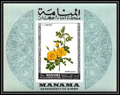 Manama - 3497/ Bloc N°34 Roses Fleur Flowers Flower Fleurs Non Dentelé Imperf Neuf ** MNH - Rose