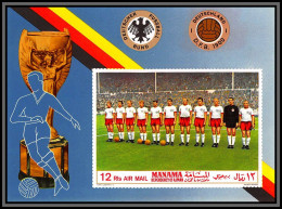 Manama - 3493b N°27 B Football Soccer German National Team RFA Allemagne Germany Neuf ** MNH Non Dentelé Imperf - Manama