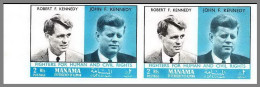 Manama - 3484/ N°105 B Non Dentelé Imperf PROOF ESSAIS Kennedy 1968 Neuf ** MNH - Kennedy (John F.)