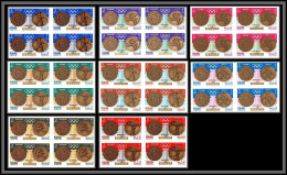 Manama - 5020 N°121/128 B Jeux Olympiques (olympic Games) Mexico 68 Gold Medalists Neuf ** MNH Non Dentelé Imperf BLOC 4 - Manama