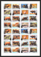 Manama - 3465h/ N°514/529 B Animals 1971 Neuf ** MNH Rhinoceros Crocodile Non Dentelé Imperf Feuille Sheet - Manama