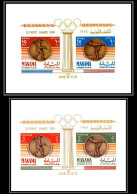 Manama - 3470a/ Bloc N°19 + Bloc Overprint Winner Fencing Swimming Jeux Olympiques Olympic Games Mexico 1968 Neuf ** MNH - Summer 1968: Mexico City