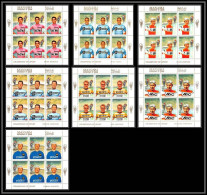 Manama - 3478/ Bloc N°134/140 A Cycling Cyclisme Velo 1969 Anquetil Janssen Merckx Neuf ** MNH Feuille Complete (sheet) - Radsport