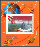 Manama - 3456b/ N° A 211 A Apollo 10 Espace (space) Red Overprint Neuf ** MNH Deluxe Miniature Sheet - Manama