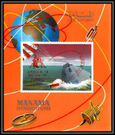Manama - 3456/ N° A 211 B Apollo 10 Espace (space) Red Overprint Neuf ** MNH Non Dentelé Imperf Deluxe Miniature Sheet - Manama