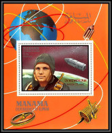 Manama - 3454/ N° C 211 A A Gagarine Gagarin Overprint In Memoriam Espace (space) Deluxe Miniature Sheet Neuf ** MNH - Asie