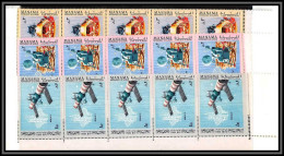 Manama - 3450/ N°213/215 A Soyuz 4 Espace (space) Apollo 11 Neuf ** MNH BANDE DE 5 - Manama