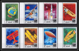 Manama - 3440/ N°505/512 A Luposta 1971 Aeronautics Wright Lindbergh Apollo Byrd Montgolfier Neuf ** MNH Espace Space - Manama