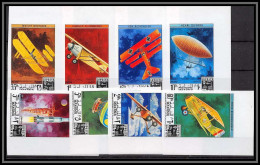 Manama - 3442/ N°505/512 B Luposta 1971 Aeronautics Wright Lindbergh Apollo Non Dentelé Imperf Neuf ** MNH Espace Space - Manama