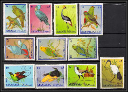 Manama - 3438/ N°159/169 A Parrot Perroquet Oiseaux (birds) Neuf ** MNH  - Manama