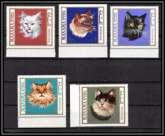 Manama - 3434/ N°107/111 A Chats Cats Neuf ** MNH 1968 - Manama