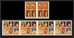 Manama - 3404a/ N°852/859 A Corot Raphael Clouet Delacroix Portraits Tableau (Painting) Neuf ** MNH Feuille Sheet - Nudes