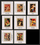 Manama - 3412/ N°664/671 Moman Mythology Paintings Nus Nudes Tableau (Painting) Neuf ** MNH Deluxe Miniature Sheet - Manama